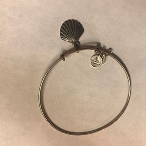 Alex and Ani shell charm bracelet